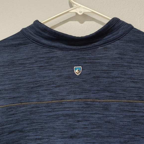 Kuhl Quarter Zip Sweater Womens Small Navy Blue Collared - Picture 3 of 6